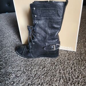 Michael Kors Women's Black Leather Boots